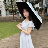 JUVIA / 日傘 折りたたみ傘 遮光率100% UVカット99.9% 晴雨兼用 レディース傘 ミニ 大きめサイズ バイカラー パイピング
