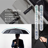 形態安定 晴雨兼用 日傘 手開き らくらく開閉 折りたたみ傘 親骨60cm 晴雨兼用傘 メンズ 男女兼用ピー)