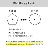 monaka / 大きい雨傘 折りたたみ傘 メンズ 男女兼用 直径124cm 親骨70cm