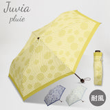 JUVIA / 雨傘 折りたたみ傘 耐風傘 コンパクト 55cm クロスラインドット