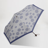 JUVIA / 雨傘 折りたたみ傘 耐風傘 コンパクト 55cm クロスラインドット