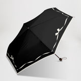 JUVIA / 雨傘 折りたたみ傘 耐風傘 コンパクト 55cm リボンプリント