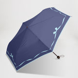 JUVIA / 雨傘 折りたたみ傘 耐風傘 コンパクト 55cm リボンプリント