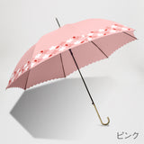 JUVIA / 雨傘 長傘 回転傘 グラスファイバー ジャンプ 60cm フラワープリント