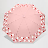 JUVIA / 雨傘 長傘 回転傘 グラスファイバー ジャンプ 60cm フラワープリント