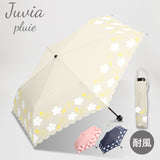 JUVIA / 雨傘 折りたたみ傘 耐風傘 コンパクト 55cm フラワープリント