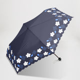 JUVIA / 雨傘 折りたたみ傘 耐風傘 コンパクト 55cm フラワープリント