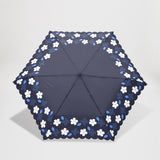 JUVIA / 雨傘 折りたたみ傘 耐風傘 コンパクト 55cm フラワープリント