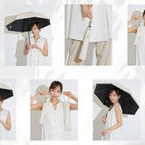 東レ サマーシールドⅡⓇ/ 晴雨兼用 日傘 無地 プレーン スマートタイプ 2段折 折りたたみ傘 親骨50cm 簡単開閉 晴雨兼用傘 レディース傘