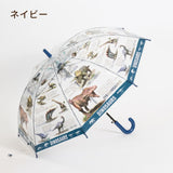 学研の図鑑ライブ / 子供用傘 50cm 雨傘 長傘 グラスファイバー 恐竜 10種恐竜 ビニール傘 ジャンプ式
