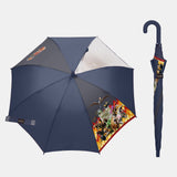 最強王図鑑 学研LIVE / 子供用傘 ジャンプ式 55cm 雨傘 長傘 グラスファイバー