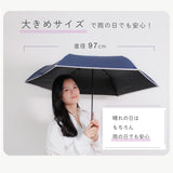 JUVIA / 日傘 折りたたみ傘 遮光率100% UVカット99.9% 晴雨兼用 レディース傘 ミニ 大きめサイズ バイカラー パイピング