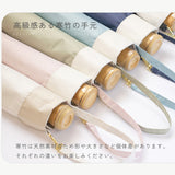 JUVIA / 日傘 折りたたみ傘 遮光率100% UVカット99.9% 晴雨兼用 レディース傘 ミニ 大きめサイズ バイカラー パイピング