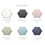 JUVIA / 日傘 折りたたみ傘 遮光率100% UVカット99.9% 晴雨兼用 レディース傘 ミニ 大きめサイズ バイカラー パイピング