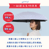 リサとガスパール / 25周年限定 / 日傘 1級遮光 UVカット 晴雨兼用 折たたみ傘 5段ミニ傘