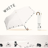 リサとガスパール / 日傘 1級遮光 UVカット 晴雨兼用 折たたみ傘 ラクミニ 3段折