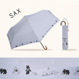 リサとガスパール / 日傘 1級遮光 UVカット 晴雨兼用 折たたみ傘 ラクミニ 3段折