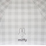 【当店限定販売】miffy ミッフィー / 折りたたみ傘 1級遮光 UVカット レディース傘 晴雨兼用 畳みやすい くるっとポン ギンガムチェック