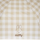 【当店限定販売】miffy ミッフィー / 折りたたみ傘 1級遮光 UVカット レディース傘 晴雨兼用 畳みやすい くるっとポン ギンガムチェック