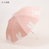 miffy ミッフィー / 長傘 ビニール傘 雨傘 ミッフィー顔型手元 レディース傘