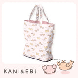なんでもいきもの / よこみぞゆり エコバッグ 撥水 レインエコバッグ 買い物バッグ 総柄プリント