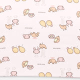 なんでもいきもの / よこみぞゆり 折りたたみ傘 雨傘 ミニ コンパクト 軽量 耐風 総柄プリント