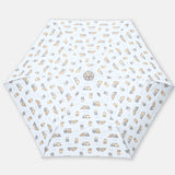 なんでもいきもの / よこみぞゆり 折りたたみ傘 雨傘 ミニ コンパクト 軽量 耐風 総柄プリント