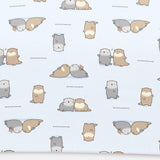 なんでもいきもの / よこみぞゆり 折りたたみ傘 雨傘 ミニ コンパクト 軽量 耐風 総柄プリント