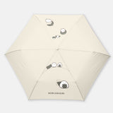 なんでもいきもの / よこみぞゆり 折りたたみ傘 雨傘 ミニ コンパクト 軽量 耐風 のりおにぎり