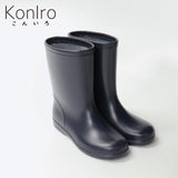 KonIro(こんいろ) / 子供用 レインブーツ 長靴 18cm~23cm お受験 通学 学童 ネイビー ネイビー 紺色
