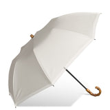 東レ サマーシールドⅡⓇ/ 晴雨兼用 無地 オーガンジー切り継ぎ スマートタイプ 2段折 折りたたみ傘 親骨50cm 簡単開閉 晴雨兼用傘 レディース傘