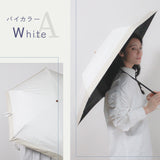 JUVIA / 日傘 折りたたみ傘 遮光率100% UVカット99.9% 晴雨兼用 レディース傘 ミニ 大きめサイズ バイカラー パイピング