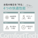 形態安定 晴雨兼用 日傘 自動開閉 折りたたみ傘 親骨50cm 晴雨兼用傘 レディース傘