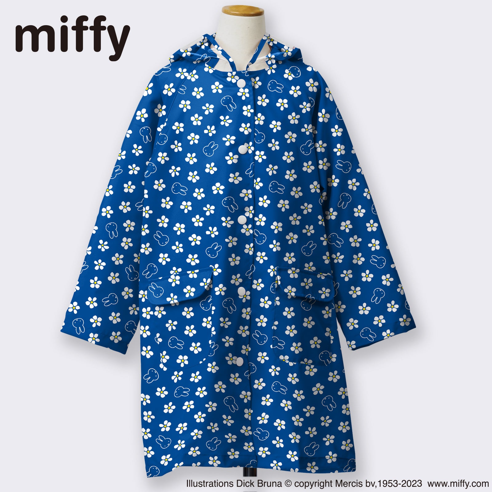 miffy ミッフィー / レインコート 子供用 110cm 120cm 花柄 – カム