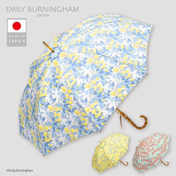 EMILY BURNINGHAM / 雨傘 長傘 グラスファイバー ジャンプ 60cm 日本製