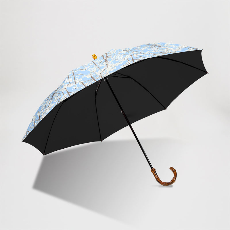 【受注生産】EMILY BURNINGHAM / 遮光 折りたたみ傘 晴雨兼用 UVカット トップレス 55cm