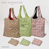 EMILY BURNINGHAM / エコバッグ 撥水 レインエコバッグ 買い物バッグ コンパクト 折り畳み