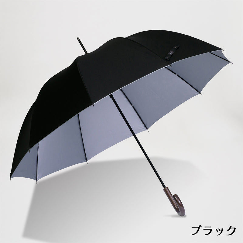 KENSHO ABE HOMME / 遮光傘 シルバーコーティング UVカット 晴雨兼用 ジャンプ 65cm