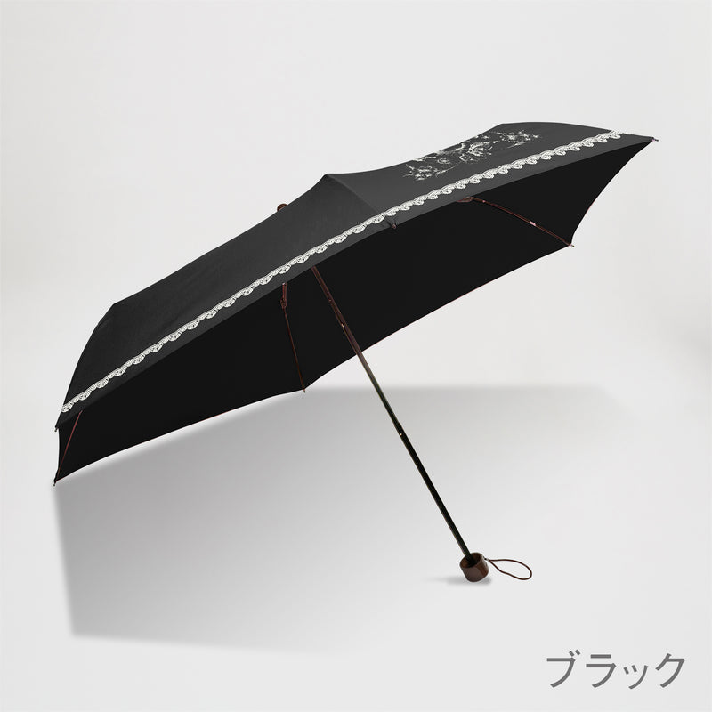 KENSHO ABE FEMME / 雨傘 折りたたみ傘 耐風傘 コンパクト 55cm フラワープリント