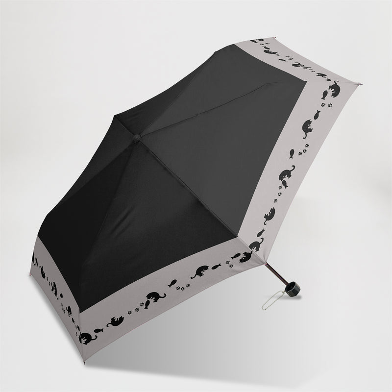 NEKO des NYA / 雨傘 折りたたみ傘 耐風傘 コンパクト 55cm ゆるり猫