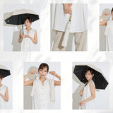 東レ サマーシールドⅡⓇ/ 晴雨兼用 日傘 無地 プレーン スマートタイプ 2段折 折りたたみ傘 親骨50cm 簡単開閉 晴雨兼用傘 レディース傘