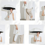 東レ サマーシールドⅡⓇ/ 晴雨兼用 日傘 オーガンジー切り継ぎ ２wayタイプ 2段折 折りたたみ傘 親骨50cm 晴雨兼用傘 レディース傘