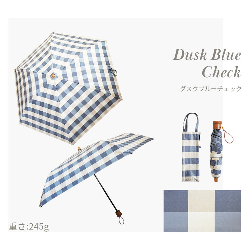 Lueur / 日傘 折りたたみ傘 3段 遮光率100% UVカット99.9% 晴雨兼用 レディース傘 ミニ 大きめサイズ
