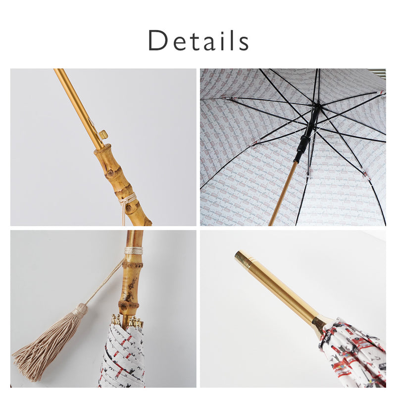 EMILY BURNINGHAM / 雨傘 長傘 グラスファイバー ジャンプ 60cm 日本製