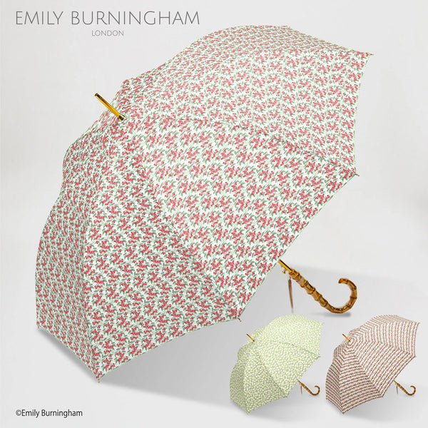 EMILY BURNINGHAM / 雨傘 長傘 グラスファイバー ジャンプ 60cm 日本製