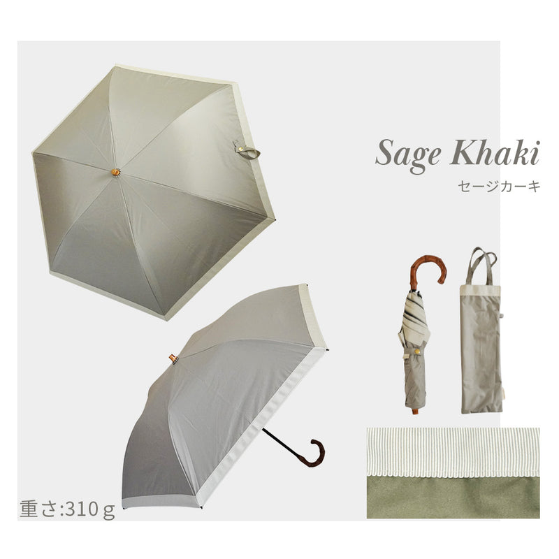 Lueur / 日傘 折りたたみ傘 遮光率100% UVカット99.9% 晴雨兼用 レディース傘 トップレス くるっとポン