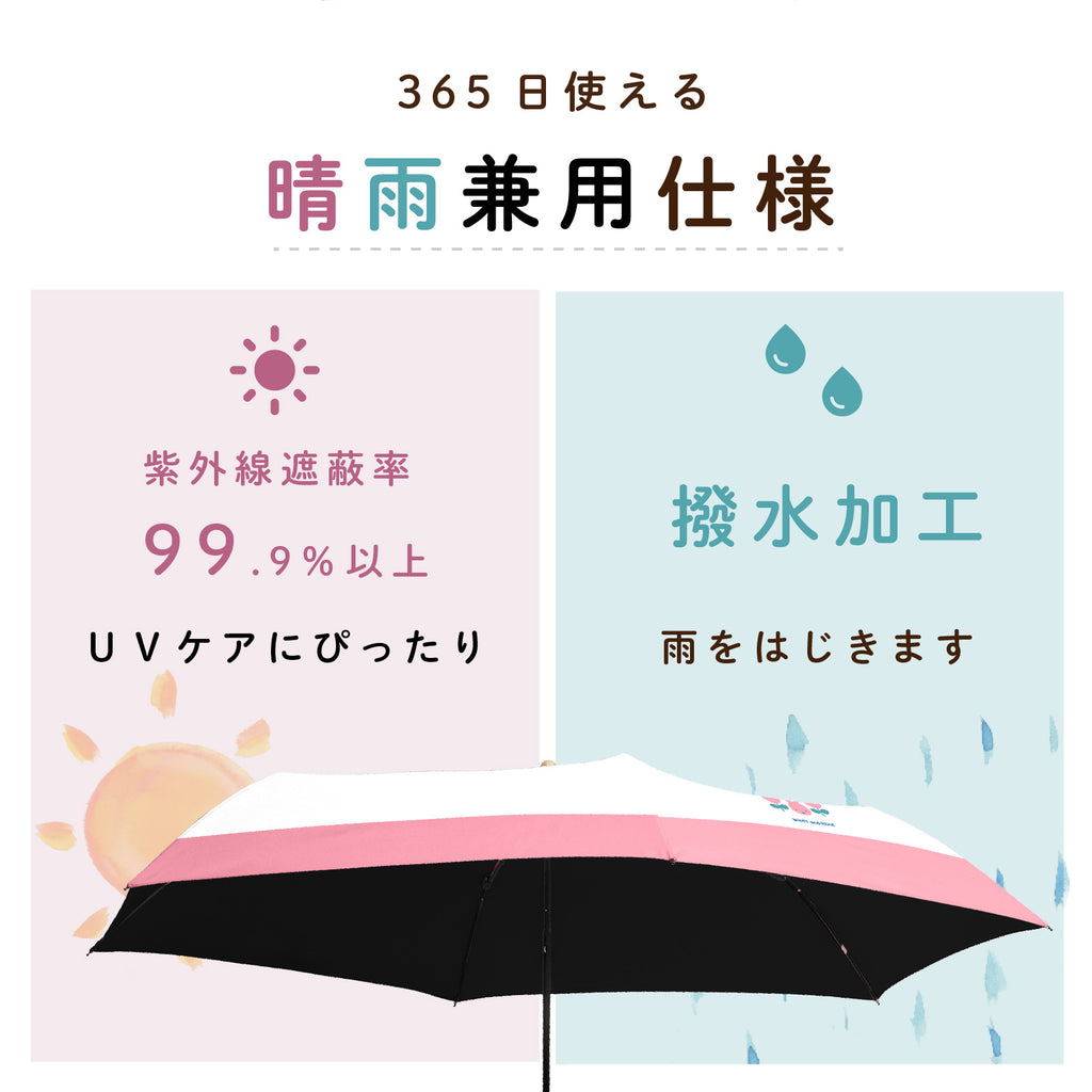 New】miffy ミッフィー / 折りたたみ傘 1級遮光 UVカット