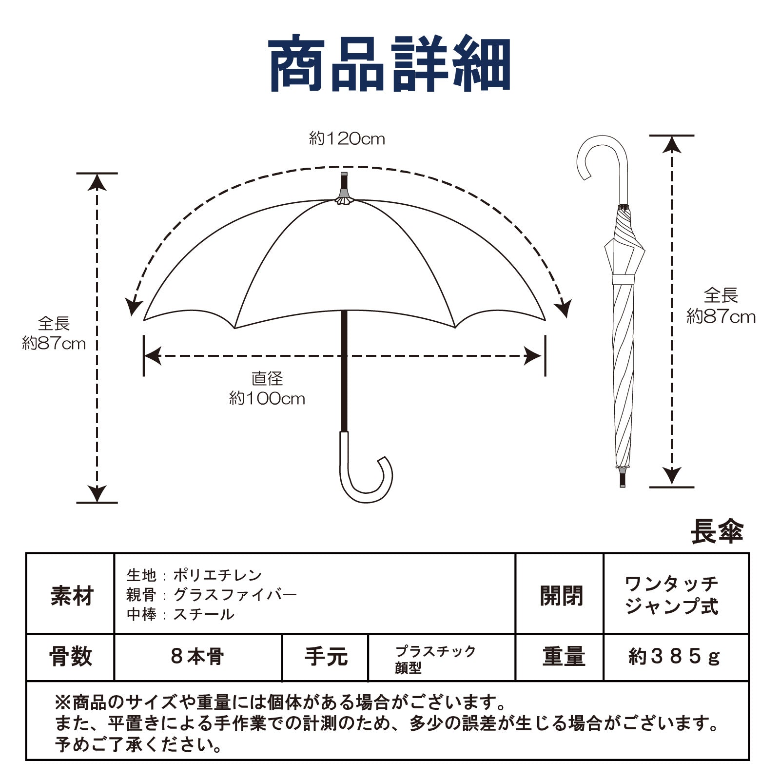 miffy ミッフィー / 長傘 ビニール傘 雨傘 ミッフィー顔型手元