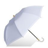 東レ サマーシールドⅡⓇ/ 晴雨兼用 無地 オーガンジー切り継ぎ スマートタイプ 2段折 折りたたみ傘 親骨50cm 簡単開閉 晴雨兼用傘 レディース傘