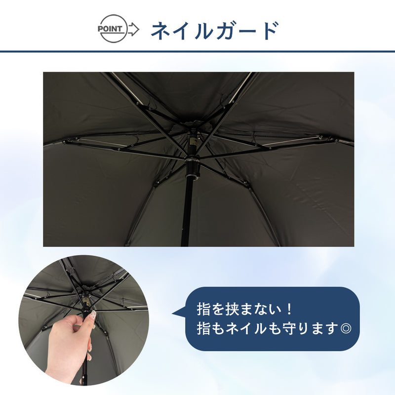 monaka / 超軽量 日傘 折りたたみ傘 遮光無地 100％遮光 UVカット100％ UPF50+ メンズ日傘 男女兼用